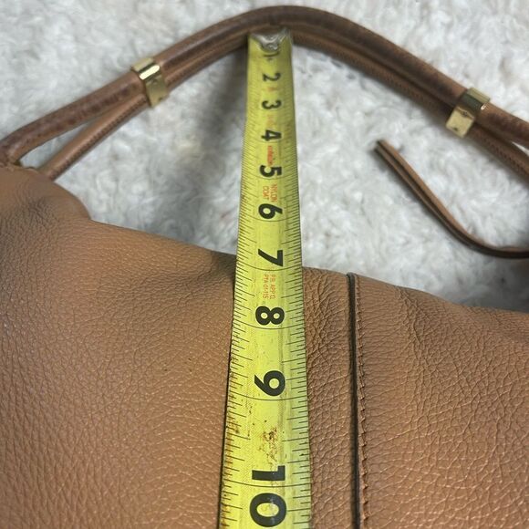 VINCE CAMUTO Toasted Tan / Light Brown Pebbled Leather Hobo Shoulder Bag - Picture 10 of 14